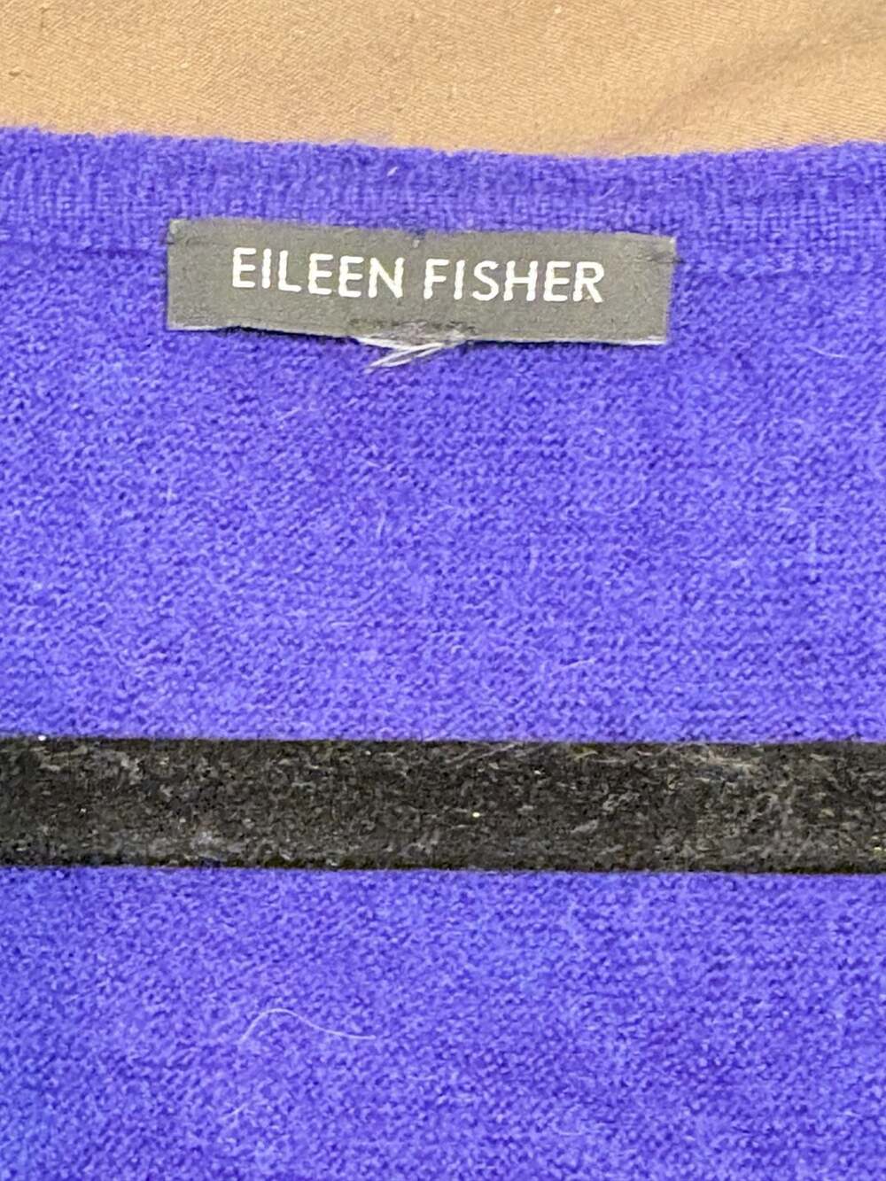 Eileen Fisher 100% Royal Alpaca V-Neck Boxy Sweater #816 - Picture 3 of 7
